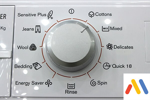 bước 2 sử dụng máy giặt panasonic: lựa chọn chương trình giặt phù hợp