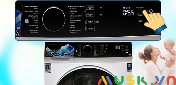 cách sử dụng máy giặt toshiba bằng chế độ giặt sơ