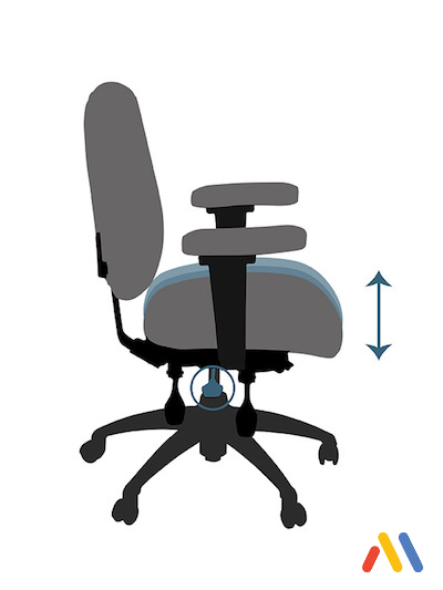 cách tháo ghế văn phòng và điều chỉnh độ cao