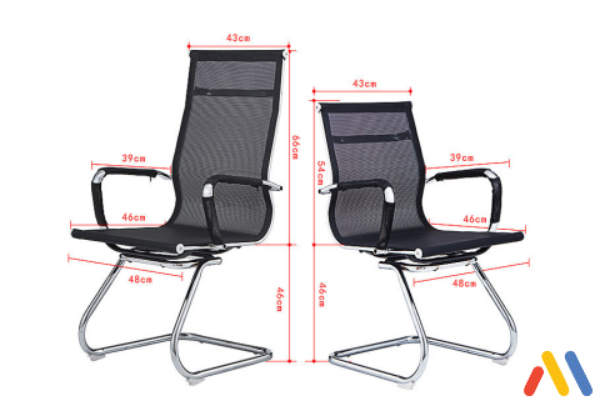 Tham khảo kích thước chuẩn của ghế chân quỳ văn phòng 
