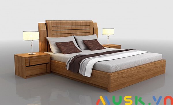 cách đóng giường gỗ công nghiệp đa dạng màu sắc, mẫu mã