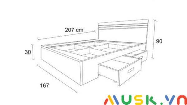  thiết kế cách đóng giường gỗ công nghiệp