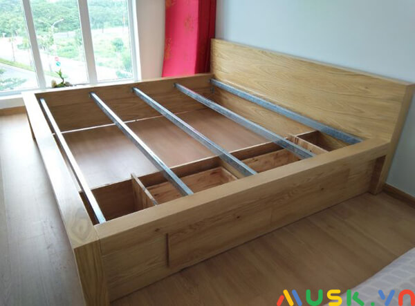 cách khắc phục giường gỗ bị kêu, vị trí giữa các bộ phận