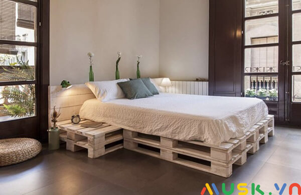 cách làm giường từ gỗ pallet thân thiện với người sử dụng