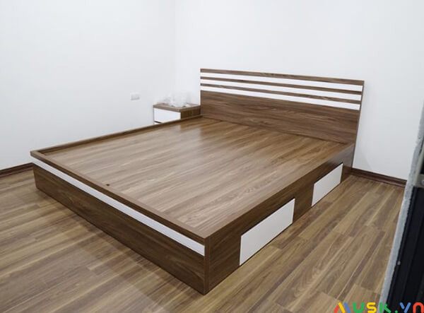 đóng giường bằng gỗ công nghiệp có nhiều ưu điểm chất lượng