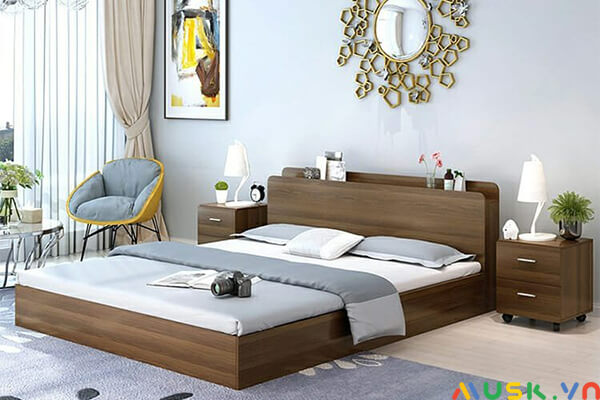có nên đóng giường bằng gỗ công nghiệp gỗ bệt hiện đại