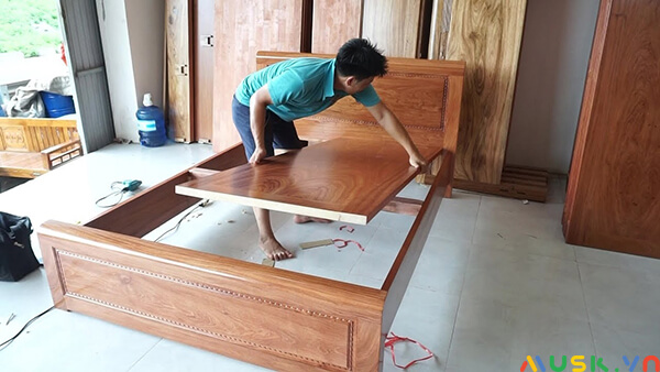 giường gỗ công nghiệp dễ dàng tháo lắp và di chuyển