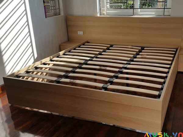 kích thước giường gỗ công nghiệp và thang giường gỗ công nghiệp