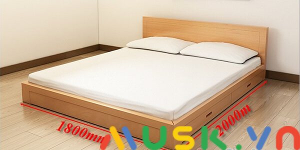 kích thước giường gỗ hợp phong thủy