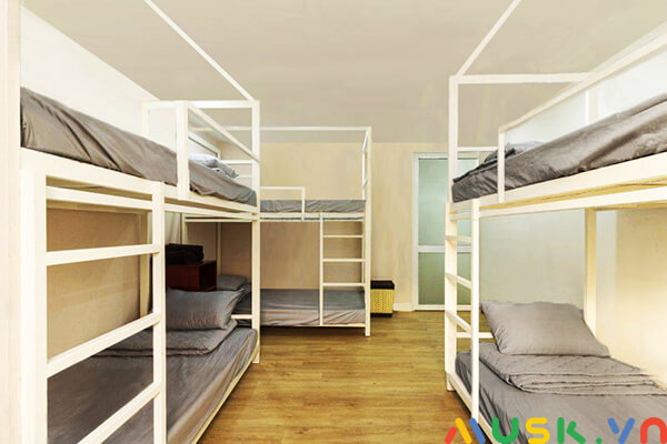 kích thước giường tầng gỗ cho kí túc xá