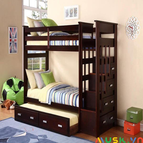kích thước giường tầng gỗ cho người trưởng thành