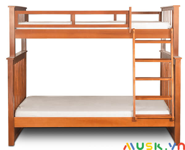 kích thước giường tầng gỗ đơn giản