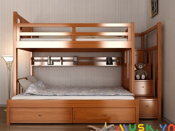 lựa chọn kích thước giường tầng gỗ phù hợp