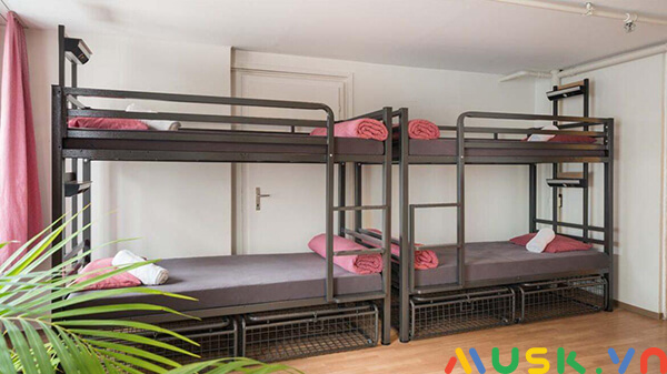 kích thước giường tầng ký túc xá cho sinh viên đại học