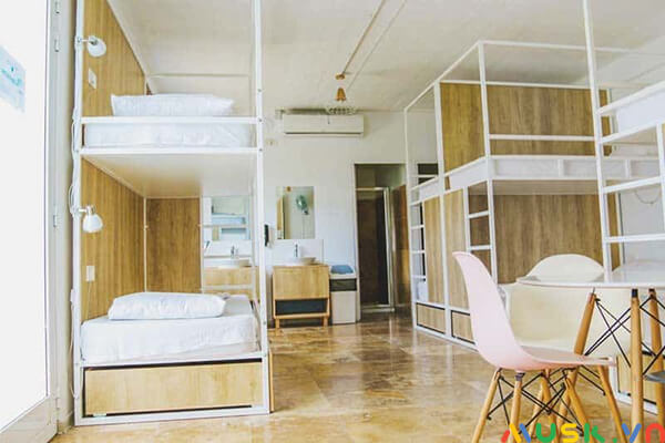 kích thước giường tầng trong các homestay