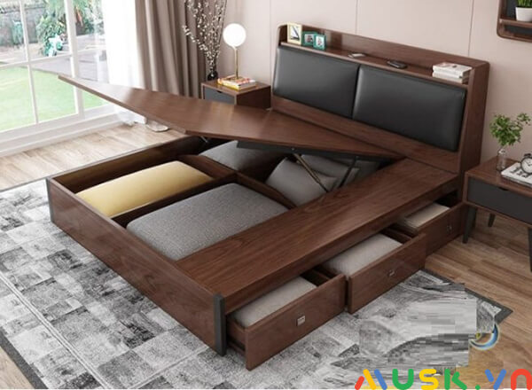 nên mua giường gỗ hay giường sắt, giường gỗ thông minh