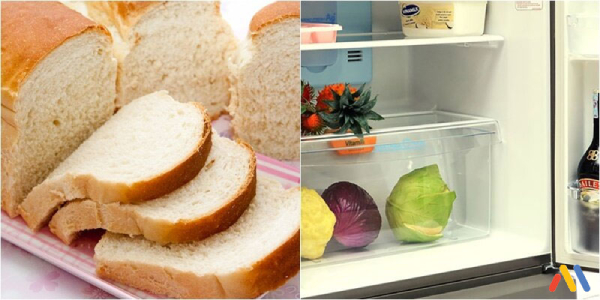 Dùng bành mì để khửi mùi tủ lạnh