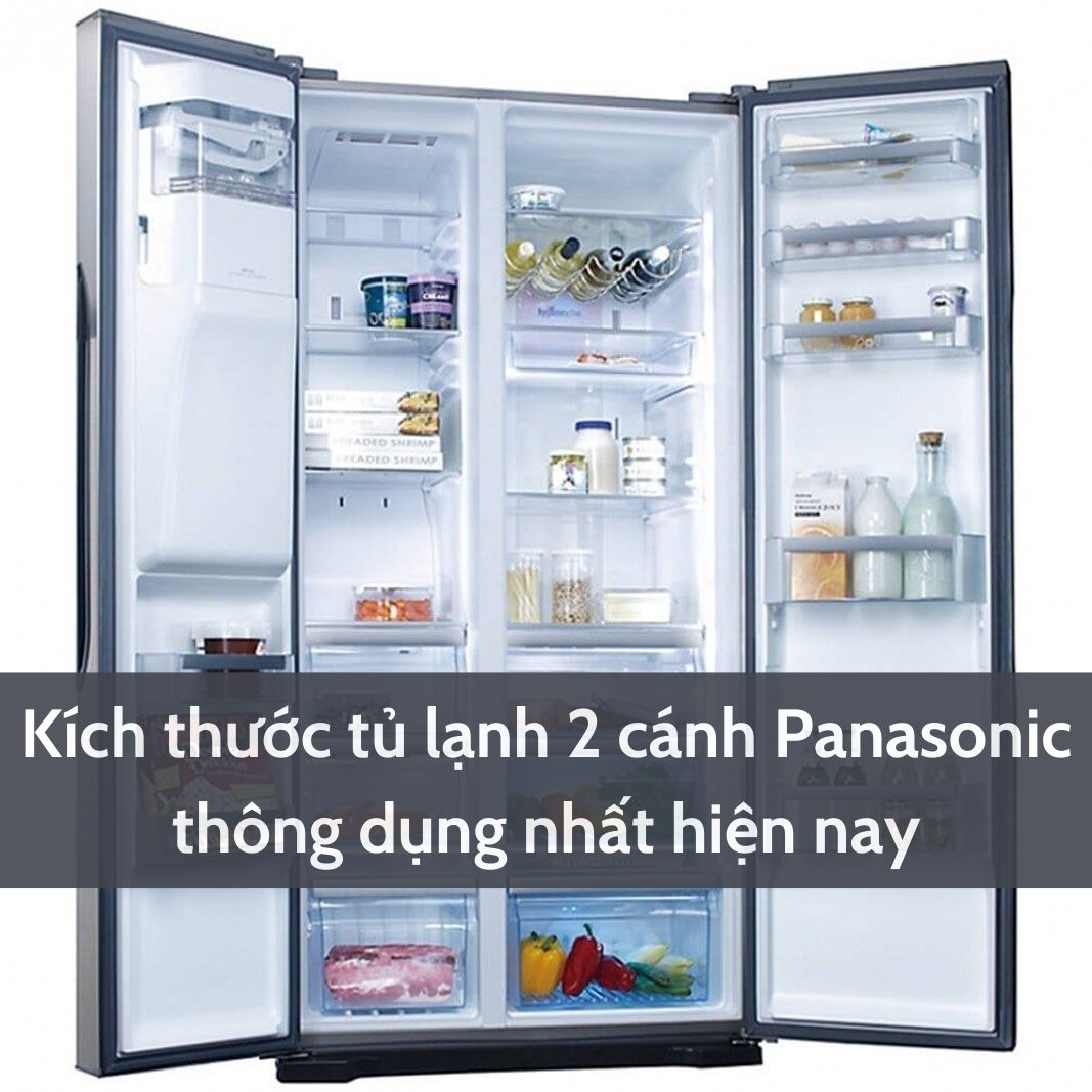 Tủ lạnh 2 cánh Panasonic với đa dạng kích thước