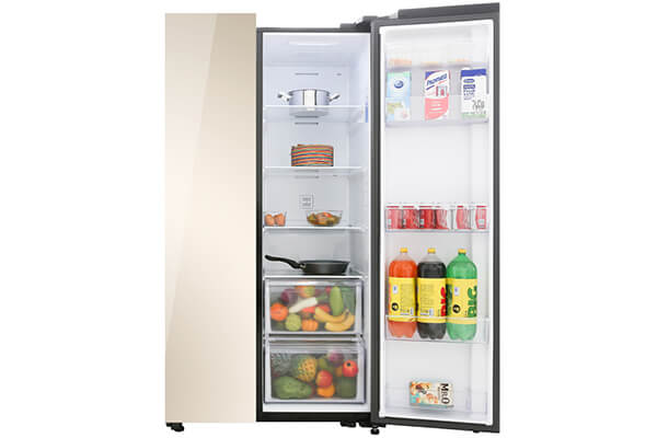 Kích thước tủ lạnh Side by Side Samsung Inverter 655 lít RS62R50014G/SV