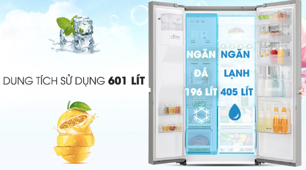 Tủ lạnh Side By Side LG 601 lít