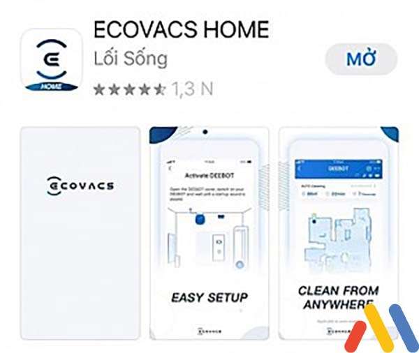 Cách sử dụng máy hút bụi Deebot: cài đặt App Ecovacs Home về điện thoại