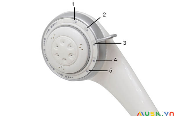 cách sử dụng nút điều chinh vòi sen máy nước nóng electrolux