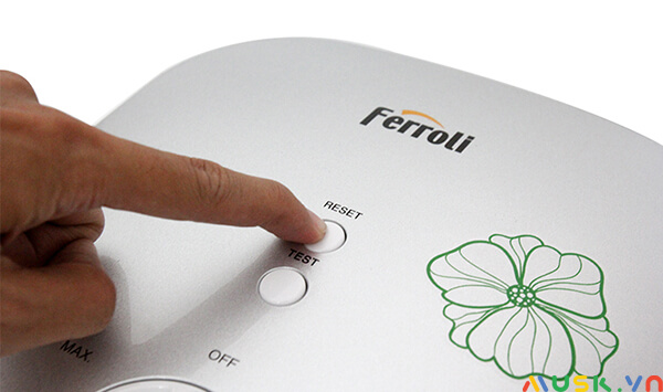 cách sử dụng và khởi động lại máy nước nóng ferroli