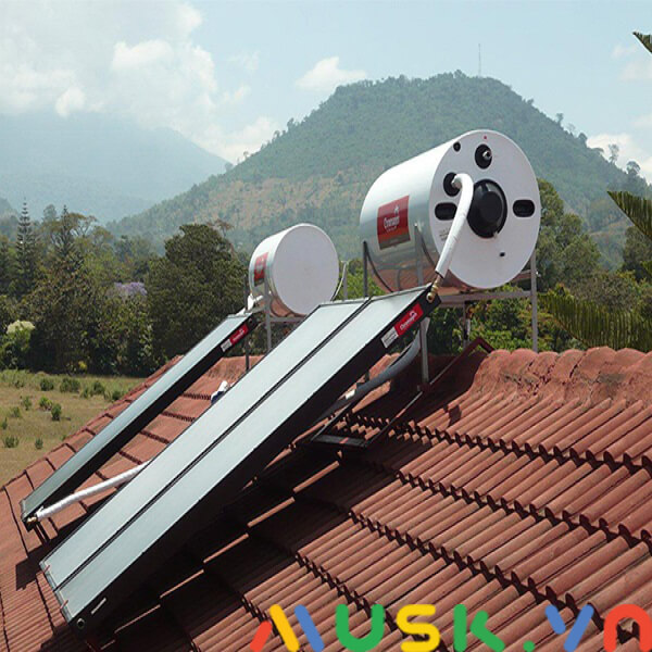 máy nước nóng năng lượng mặt trời lắp đặt tại vị trí thiếu nắng