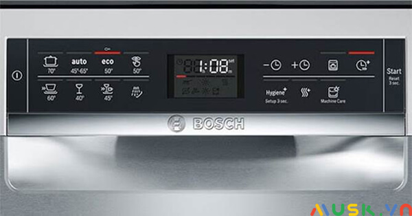 hướng dẫn sử dụng máy rửa bát bosch sms63l08ea: Hệ thống phím chức năng của máy rửa bát Bosch SMS63L08EA