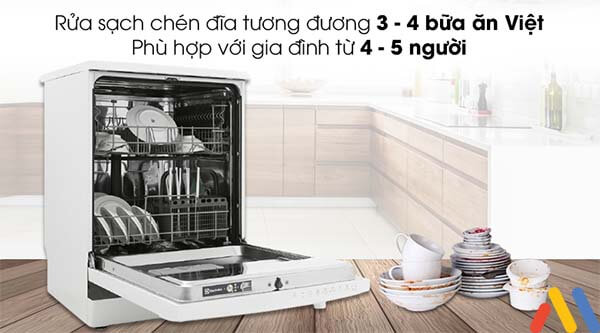 Kích thước máy rửa bát Electrolux ESF5206LOW phù hợp với gia đình 4-5 người