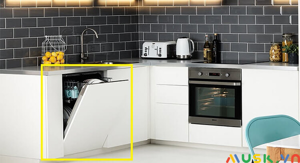 nhược điểm của máy rửa bát: Không phải bếp nào cũng chứa được máy rửa bát