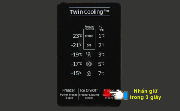 Điều chỉnh nhiệt độ ngăn lạnh cho tủ lạnh Samsung