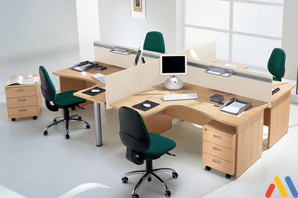 kích thước bàn ghế văn phòng phổ biến