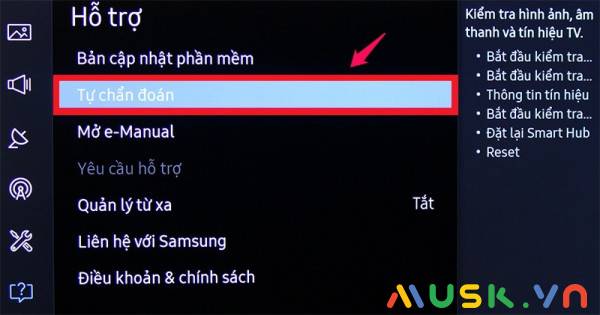 Xử ý lỗi tivi Samsung bị tắt mở liên tục bằng cách khôi phục cài đặt gốc 
