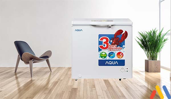 Nên mua tủ đông loại nào tốt? Tủ đông thương hiệu Aqua AQF-C310 202 lít