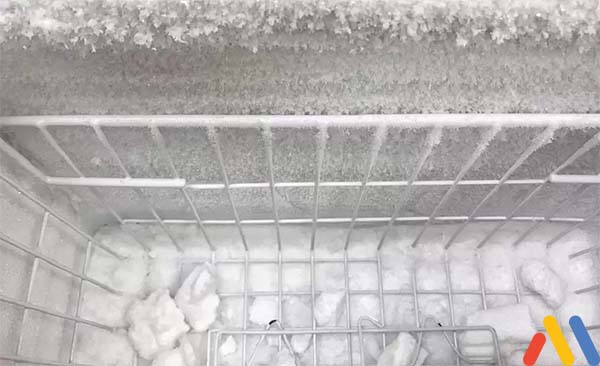 Những ảnh hưởng có hại khi tủ đông Sanaky đóng tuyết