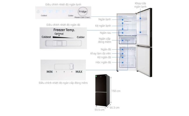 Tủ lạnh Samsung Inverter dung tích 280 lít