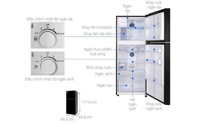 Tủ lạnh Samsung Inverter dung tích 380 lít