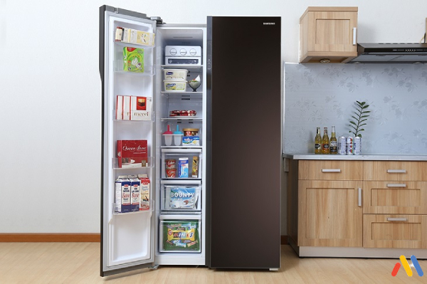 Tủ lạnh Side By Side có khả năng lưu trữ được lượng thực phẩm lớn