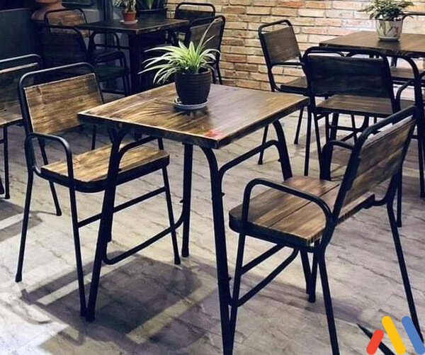 kích thước bàn ghế cafe dành cho hai người